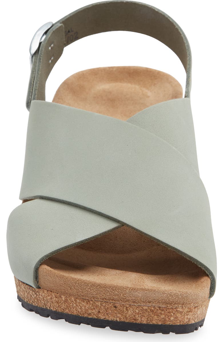 Birkenstock Papillio by Birkenstock Samira Slingback Sandal, Alternate, color, Pure Sage Nubuck