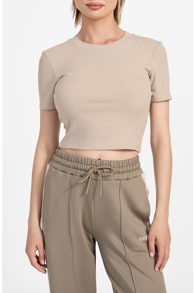 Carla Crop T-Shirt, Main, color, NEUTRAL SAND