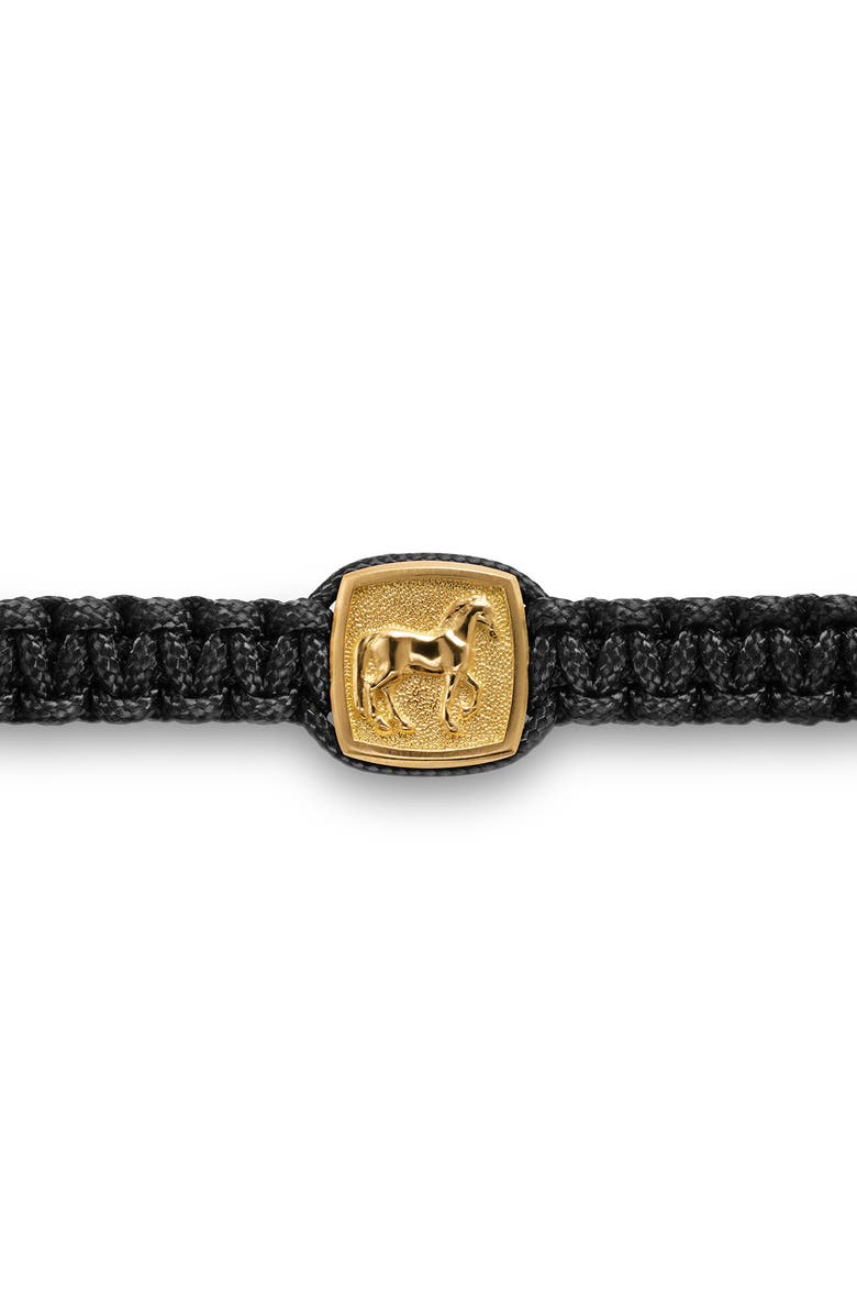 David Yurman Petrvs Horse Station Bracelet, Alternate, color, Black
