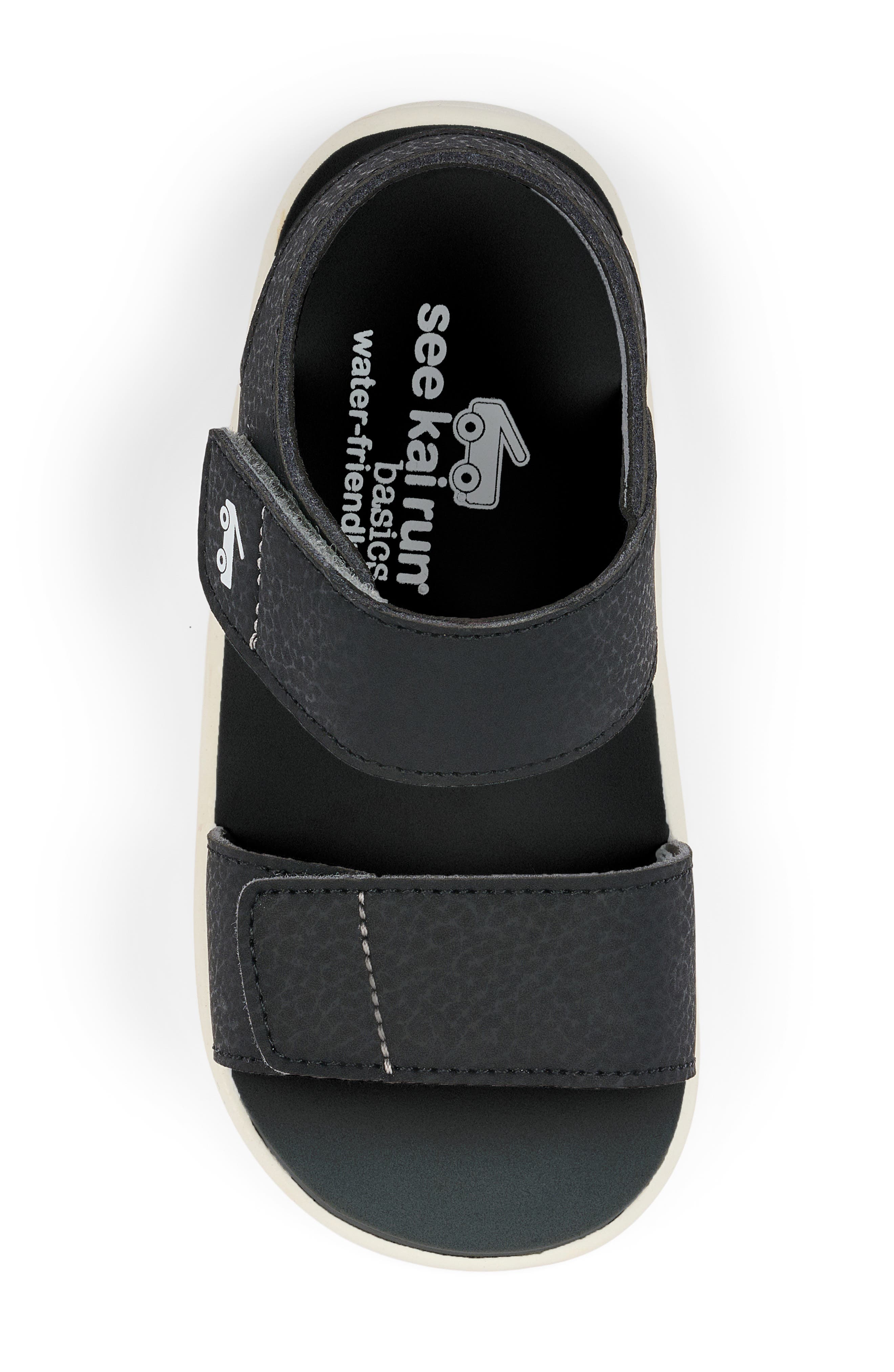 See Kai Run Kids' Jaylen Sandal, Alternate, color, Black White