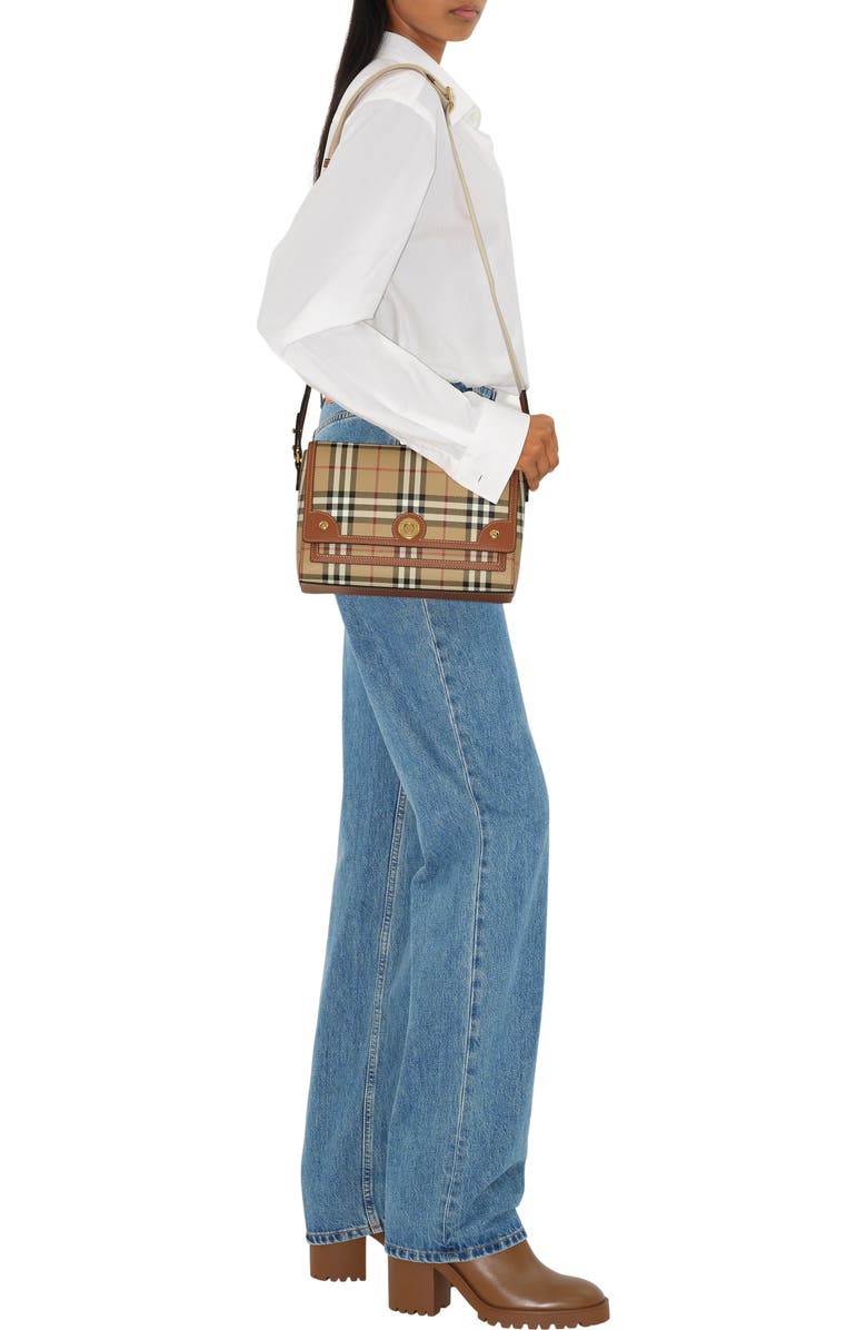 Burberry Note Bag, Alternate, color, Archive Beige/Briar Brown