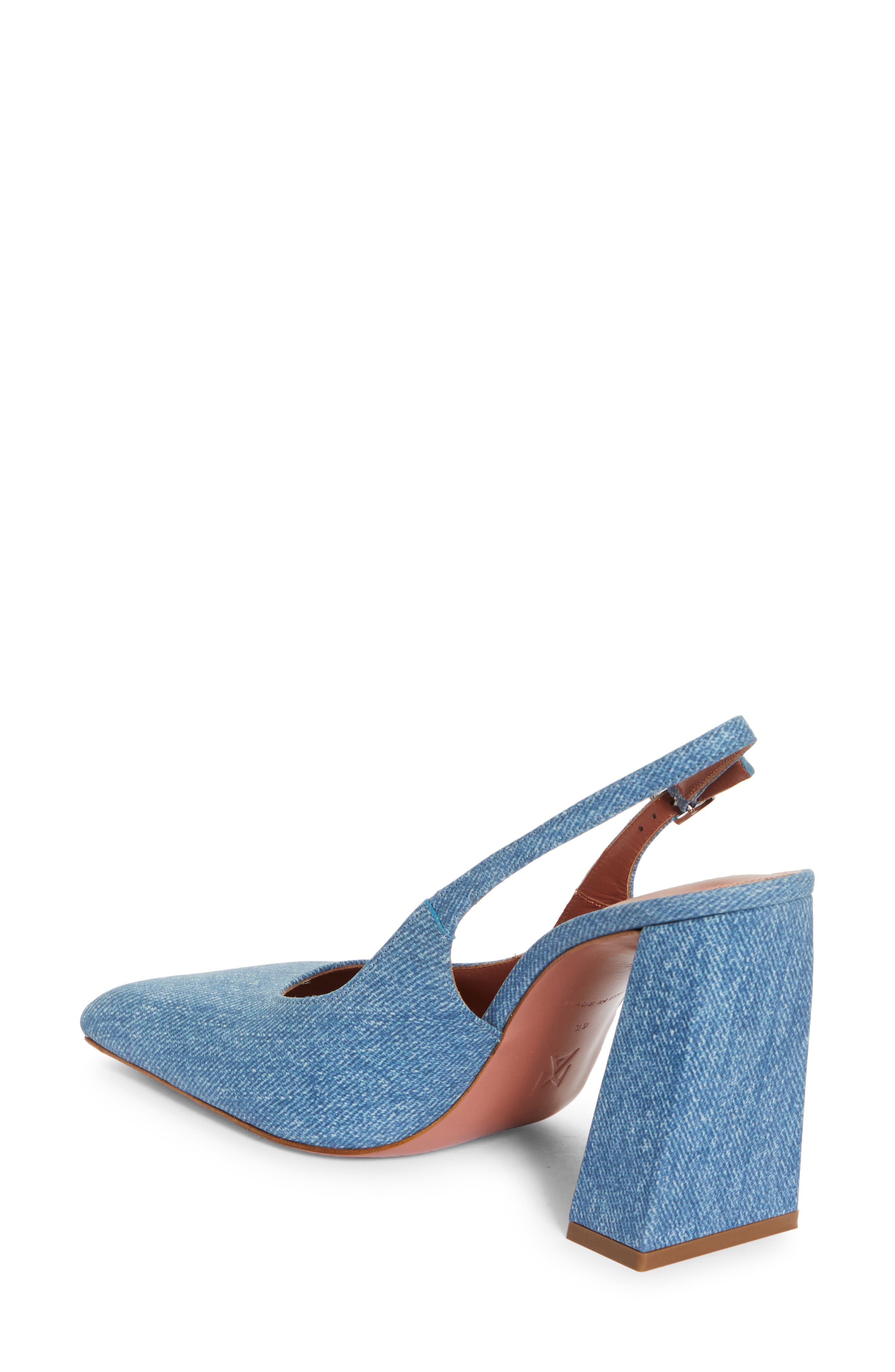 Amina Muaddi Square Toe Slingback Pump, Alternate, color, 