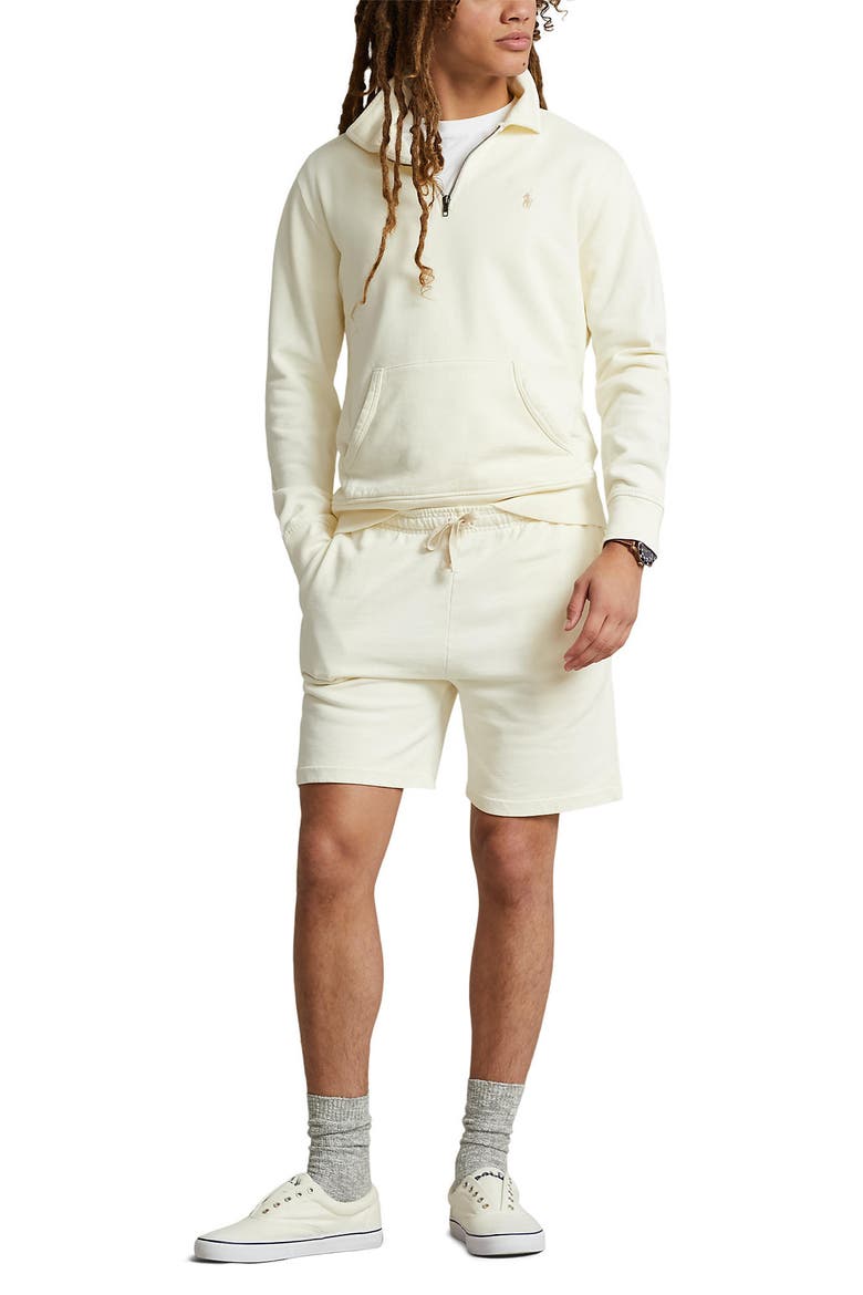 French Terry Quarter Zip Sweatshirt, Alternate, color, CLUBHOUSE CREAM