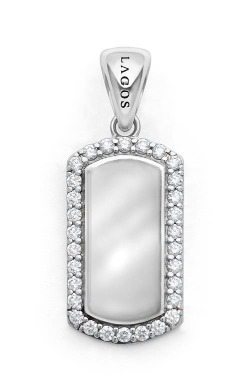 LAGOS Men's Anthem Diamond Tag Amulet in White 