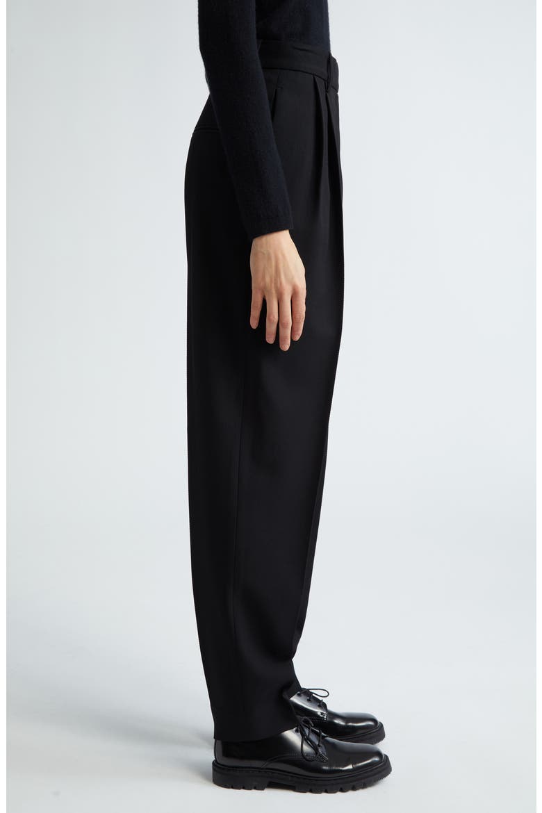 Bacall Virgin Wool Pants, Alternate, color, BLACK