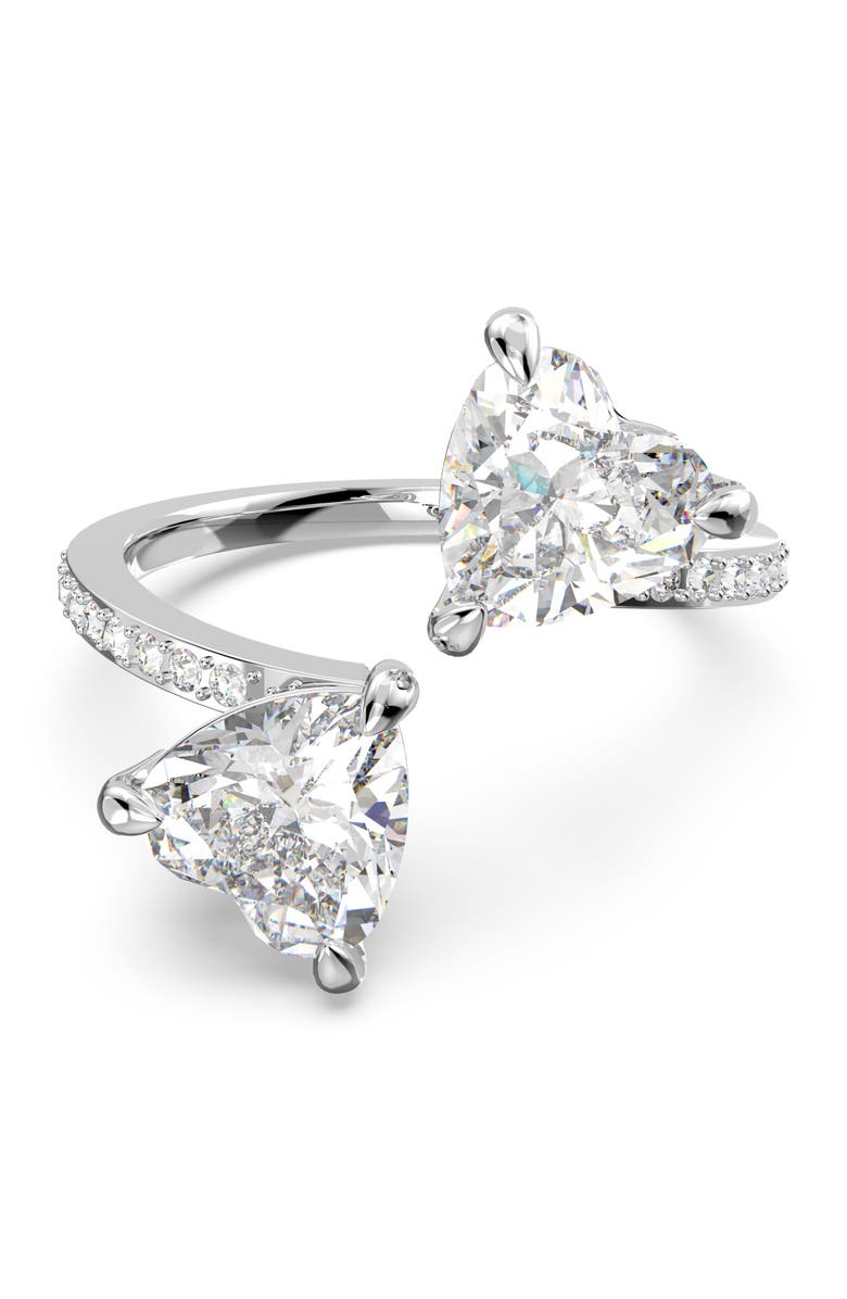 Swarovski Mesmera Crystal Hearts Ring, Alternate, color, 