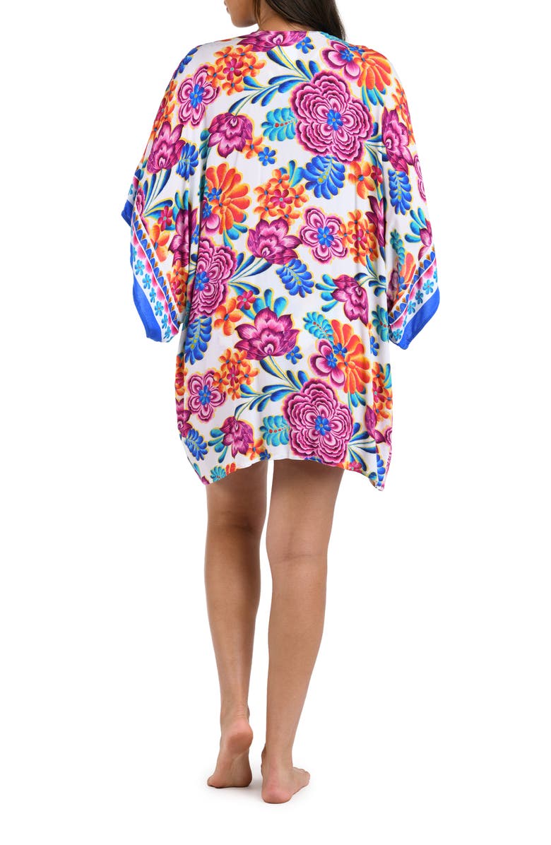 La Blanca Paradiso Open Front Cover-Up Tunic, Alternate, color, White