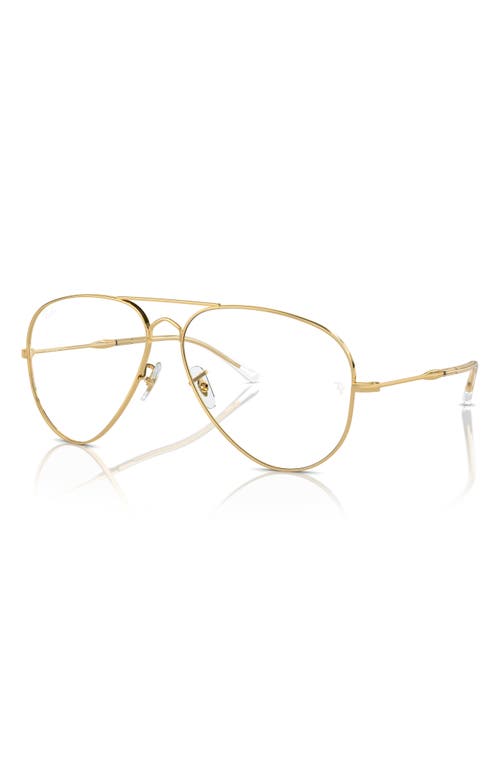 Ray Ban Ray-ban 58mm Old Pilot Polarized Aviator Sunglasses In Gold