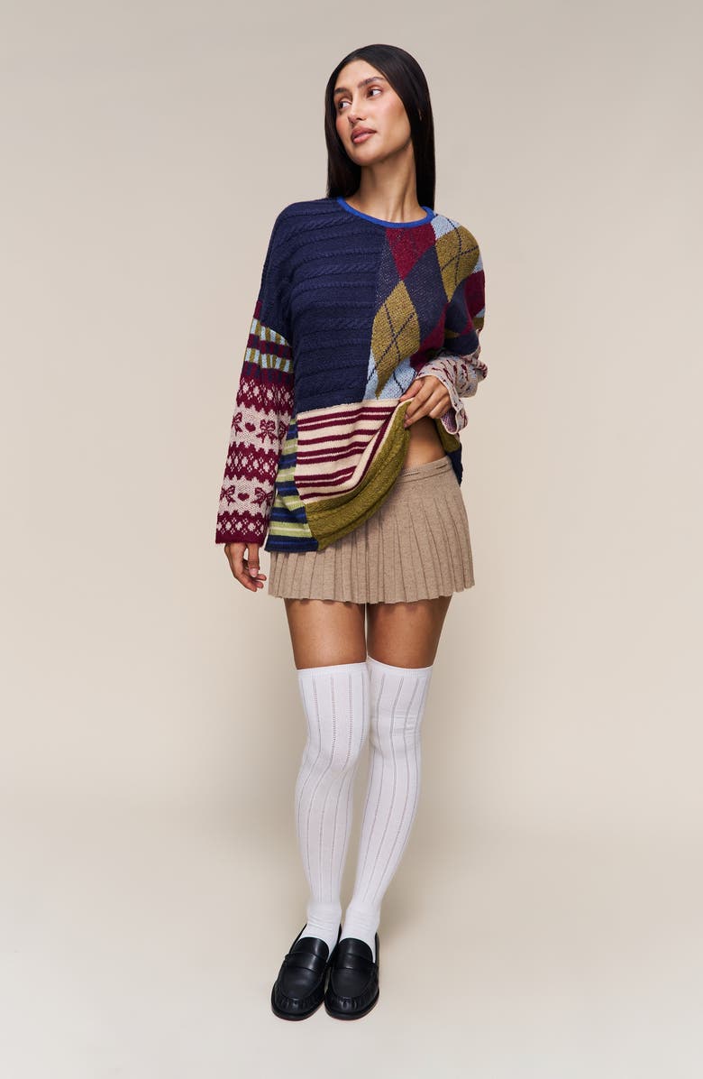 Guizio Zuri Sweater, Alternate, color, Blue Multi