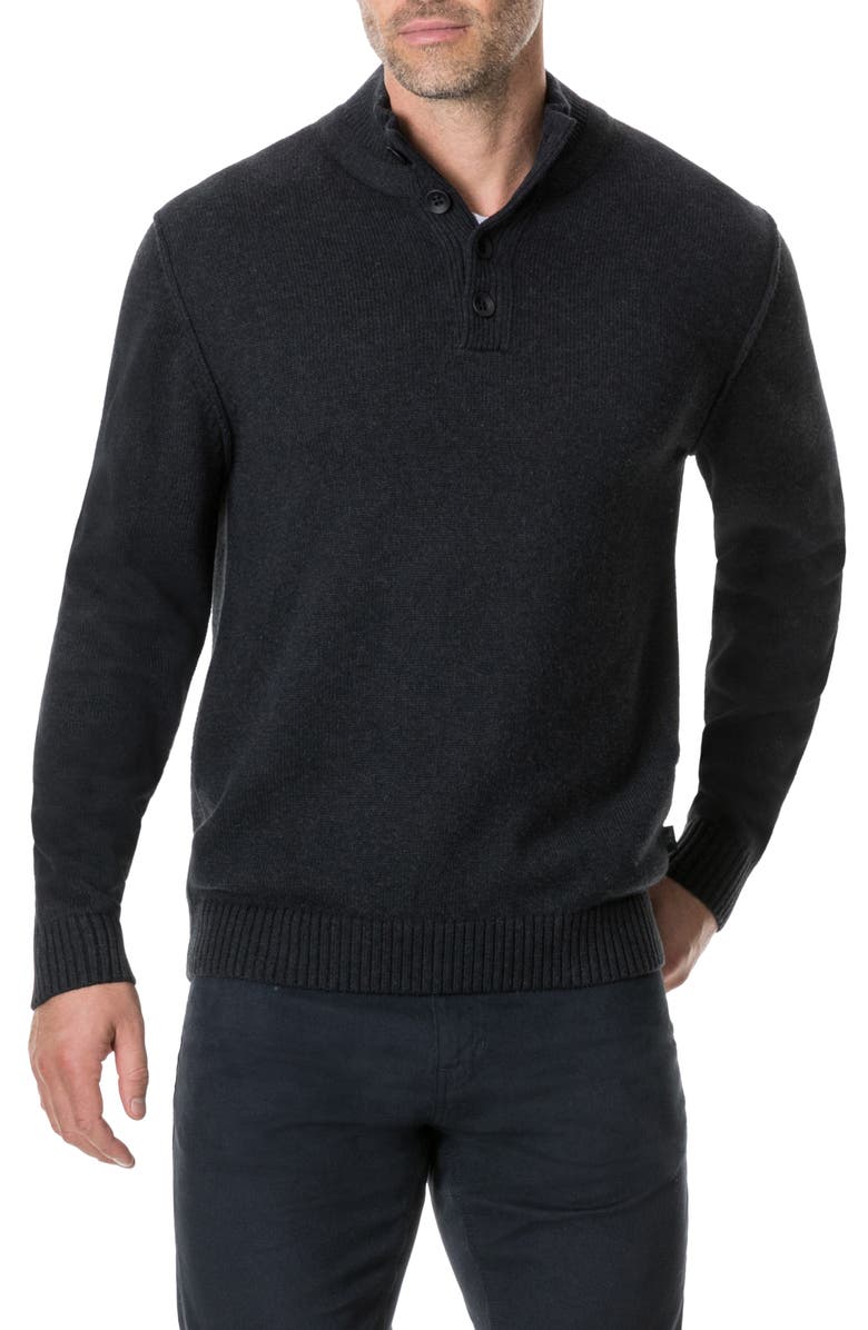 Rodd & Gunn Kent Terrace Quarter Button Sweater, Main, color,