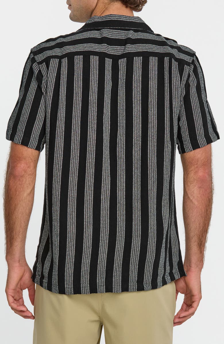 Quiksilver Nightfall Island Camp Shirt, Alternate, color, Black