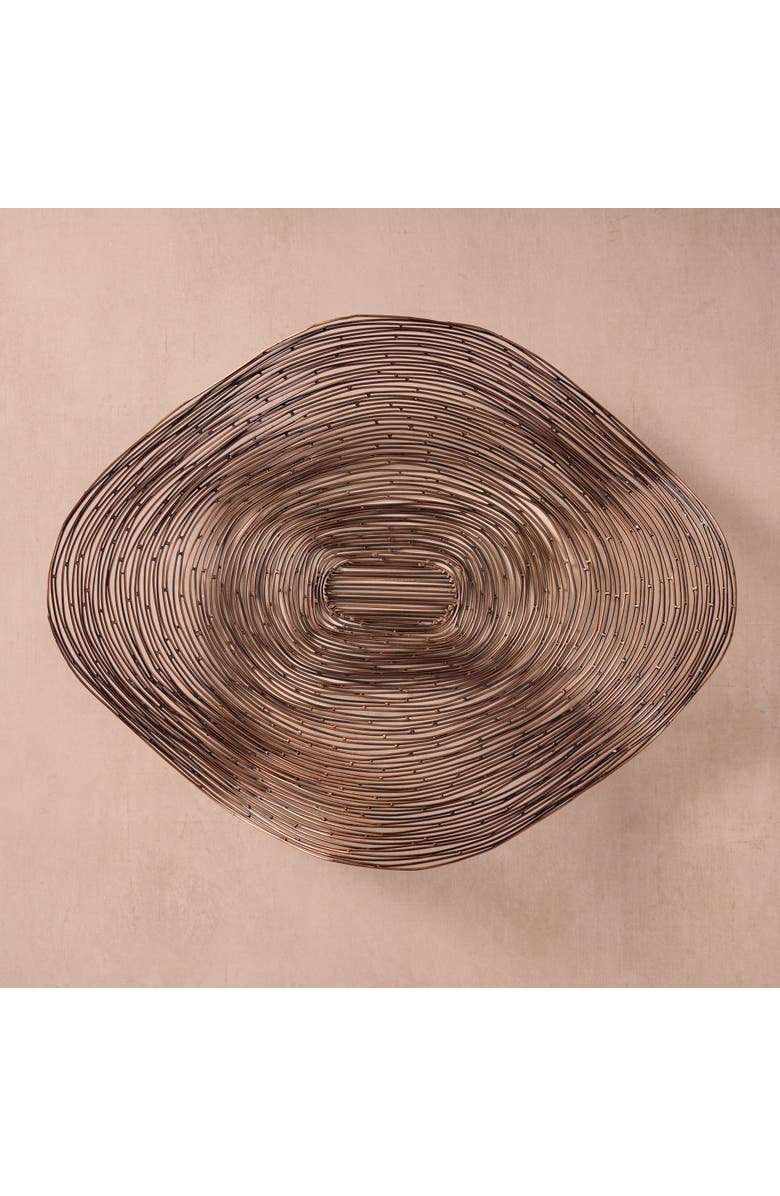 Ten Thousand Villages Lahar Wavy Wire Bowl, Alternate, color,
