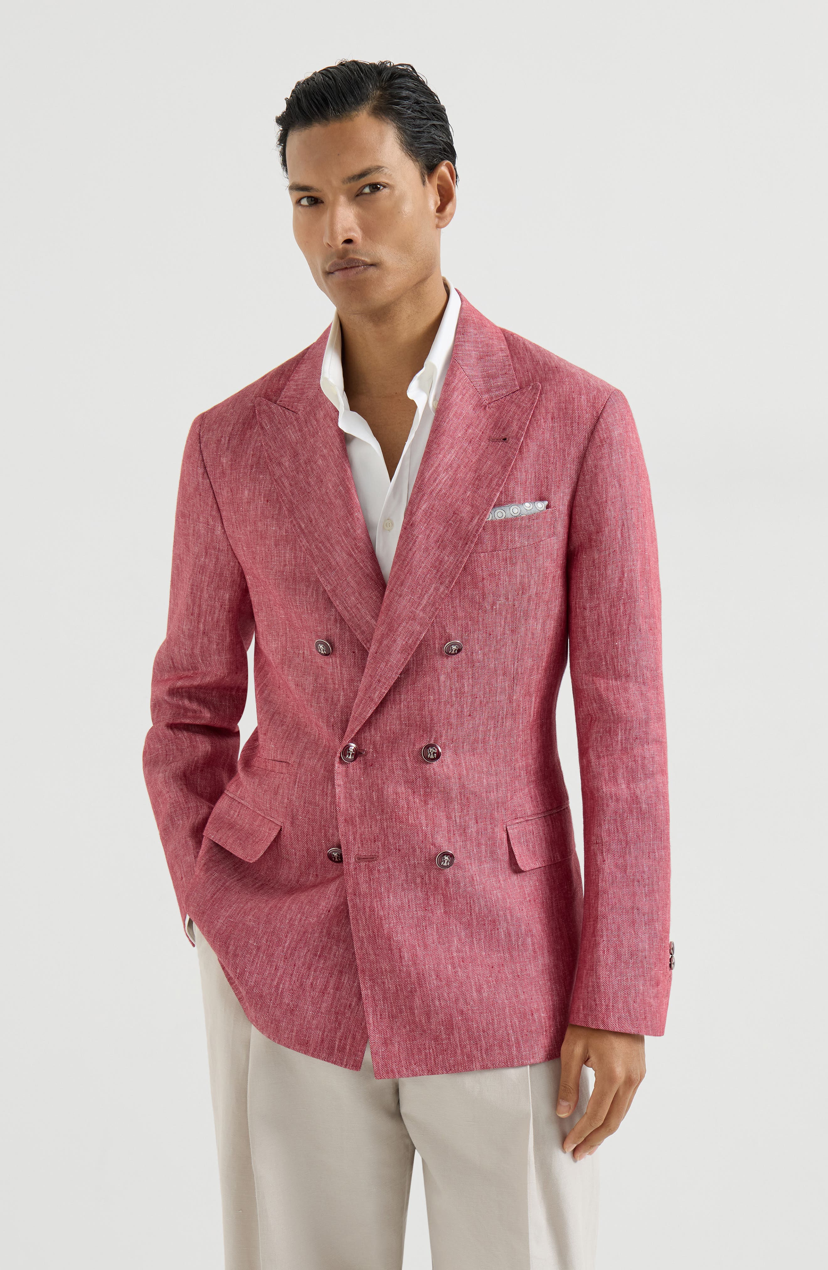 Linen denim jacket