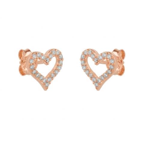 Heart Sterling Silver Stud Earrings