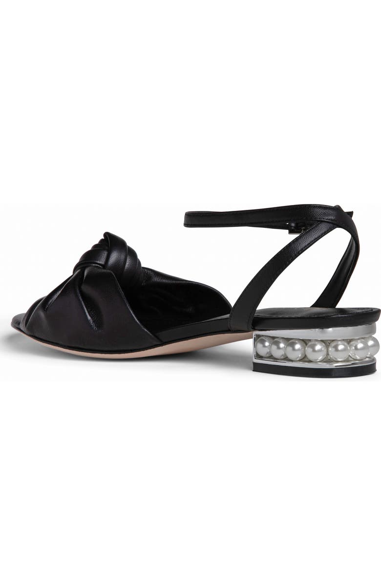 Allegra James Mina Leather Knot Sandal, Alternate, color,