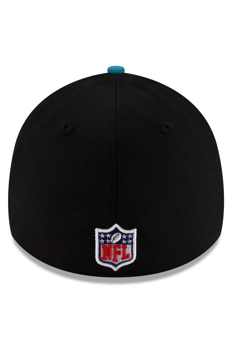 Men's New Era  Black/Teal Jacksonville Jaguars 2025 NFL Draft 39THIRTY Flex Hat, Alternate, color, Black
