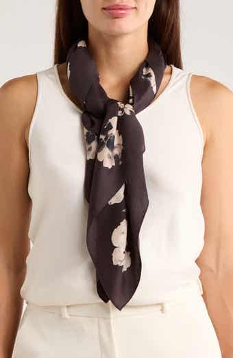 BCBG Floral Shadow Square Scarf
