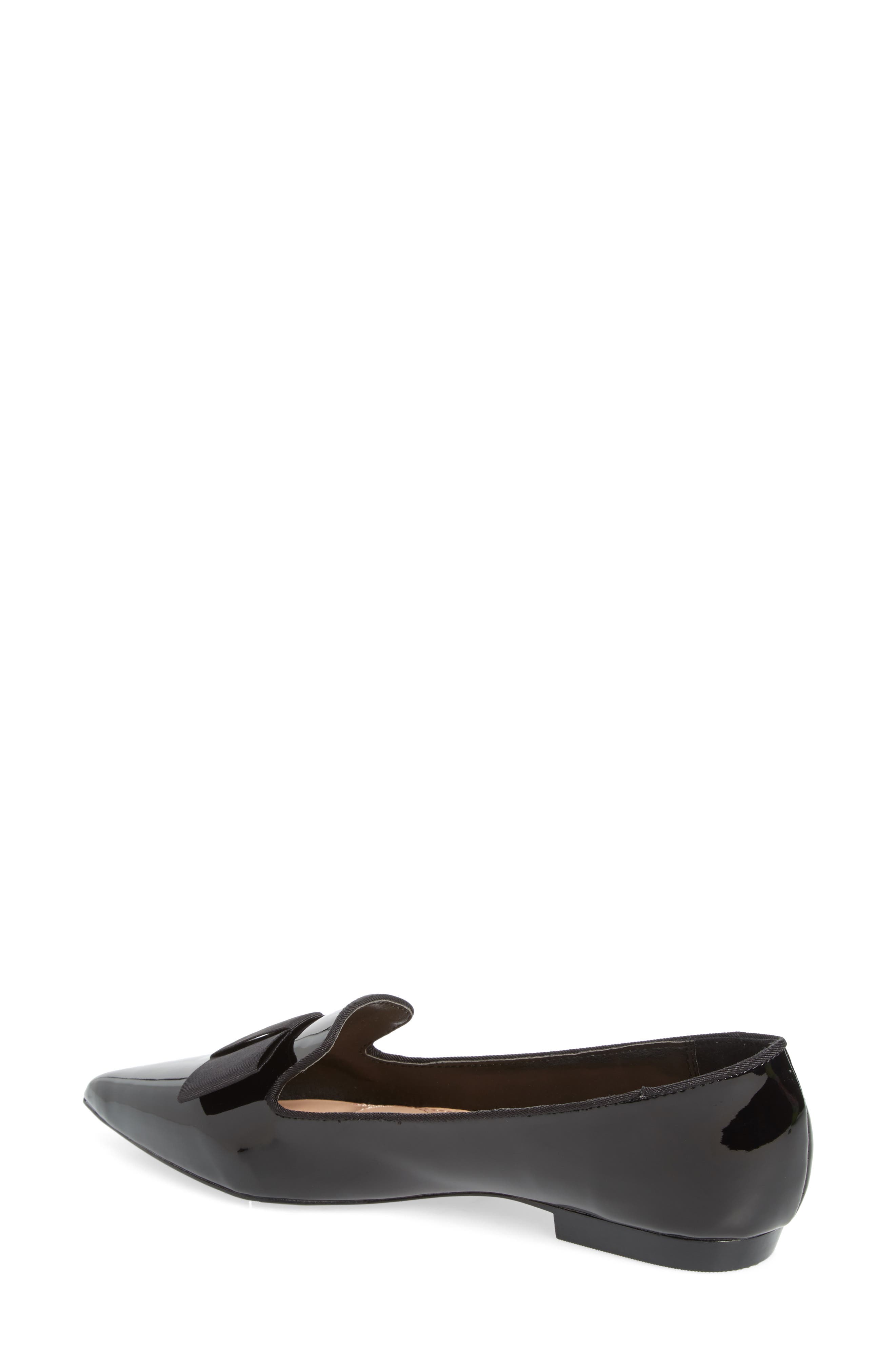 Madeleine Pointy Toe Flat, Alternate, color, BLACK PATENT