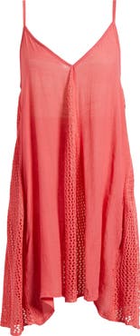 Elan Open Stitch Sleeveless Cover-Up Dress
