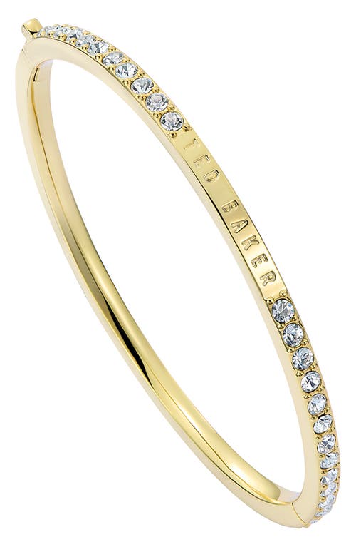 Ted Baker Claudia Narrow Crystal Hinge Bracelet In Gold