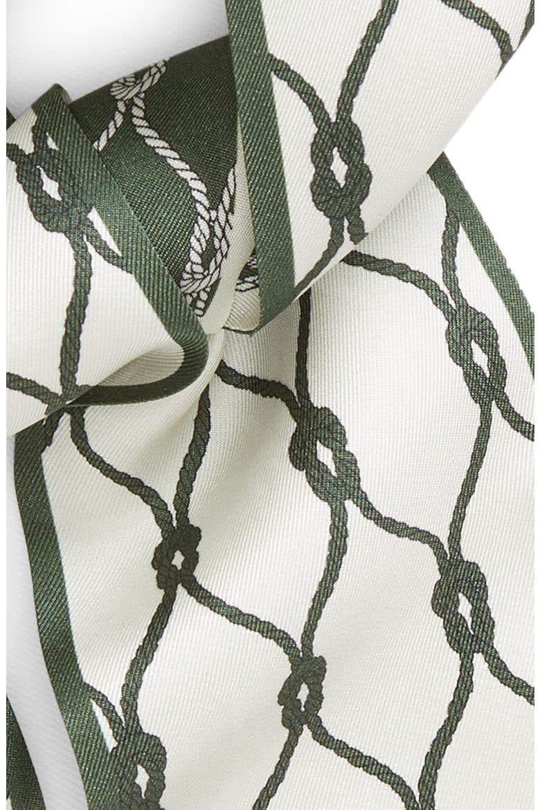 Rope Ribbon Wool & Silk Tie Scarf, Alternate, color, GREEN
