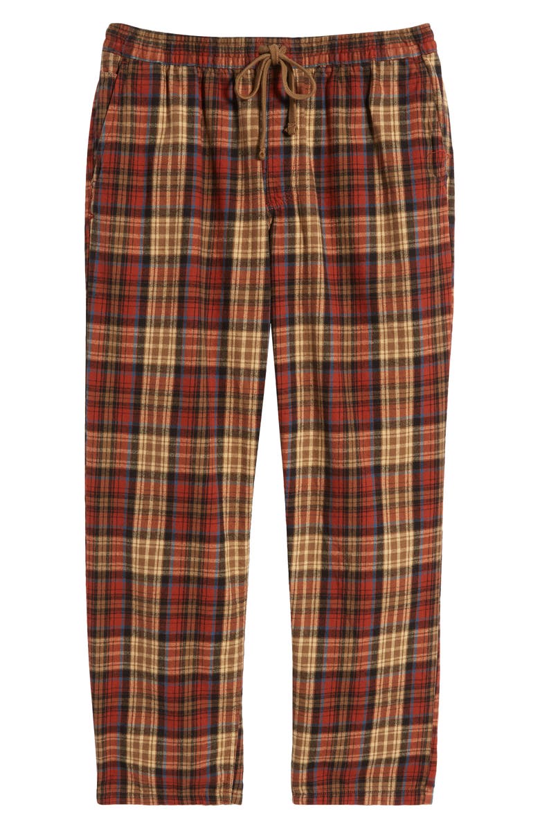 Vans Range Plaid Loose Tapered Flannel Pants, Alternate, color, 