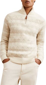 Reiss Claus Quarter Zip Pullover