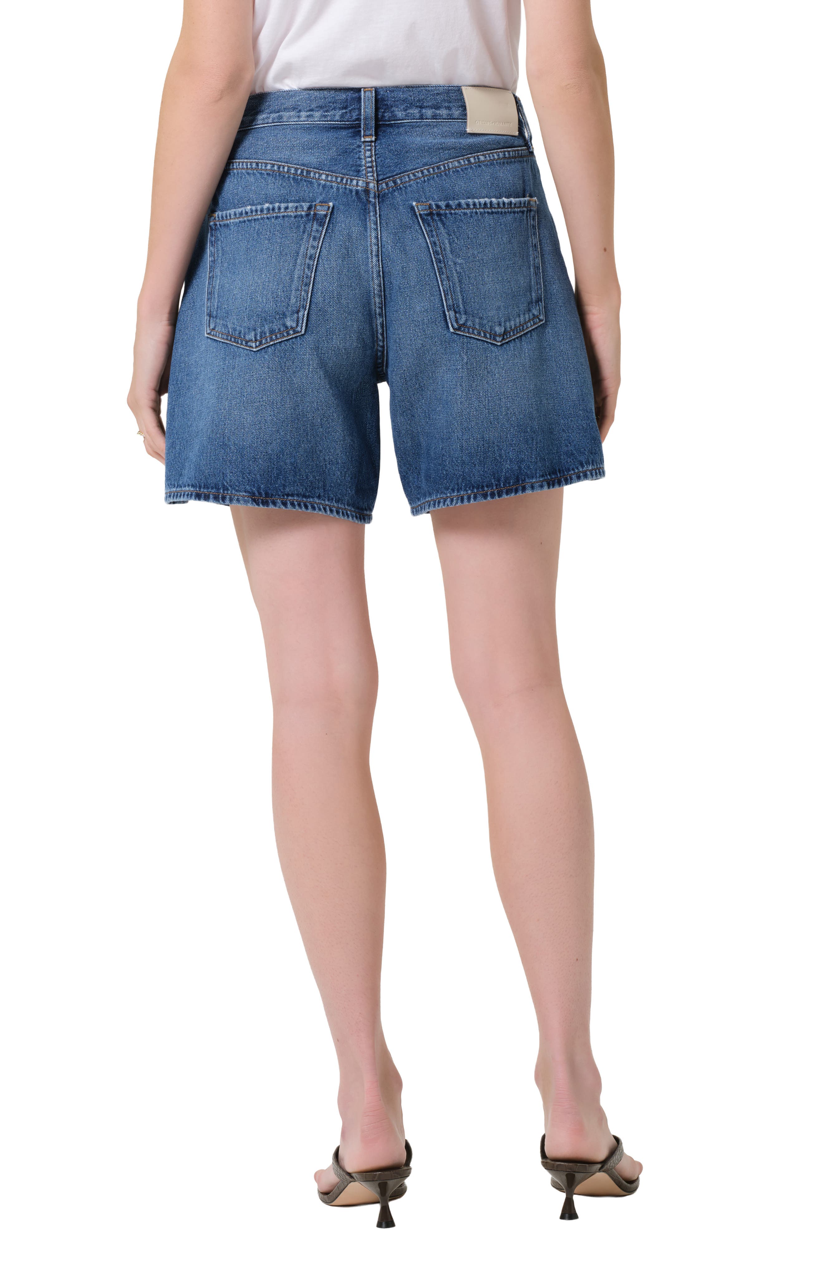 Brynn Drawstring Denim Shorts - image 2