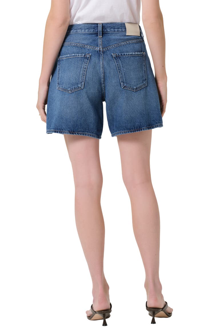 Brynn Drawstring Denim Shorts, Alternate, color, AVANT MID/ DARK INDIGO