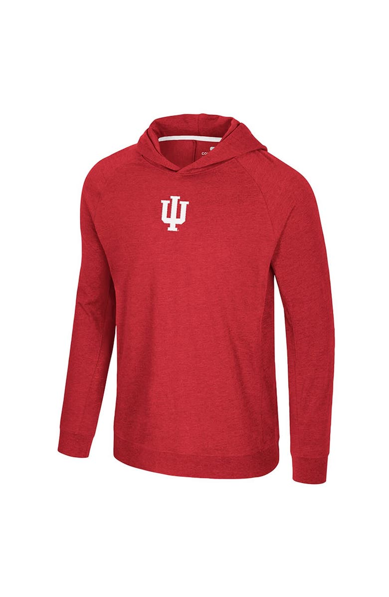 COLOSSEUM Men's Colosseum Crimson Indiana Hoosiers Back in Business Long Sleeve Raglan Hooded T-Shirt, Alternate, color, 