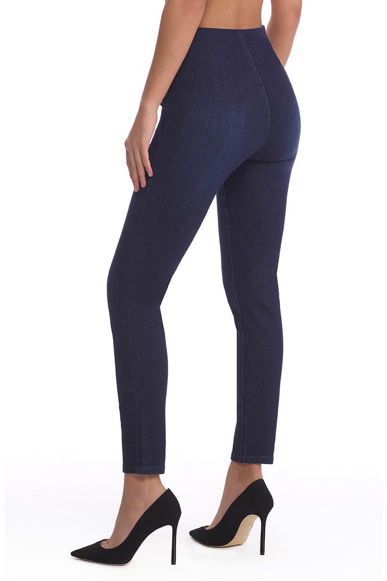 Do It All Stretch Denim Crop Leggings, Alternate, color, DARK INDIGO