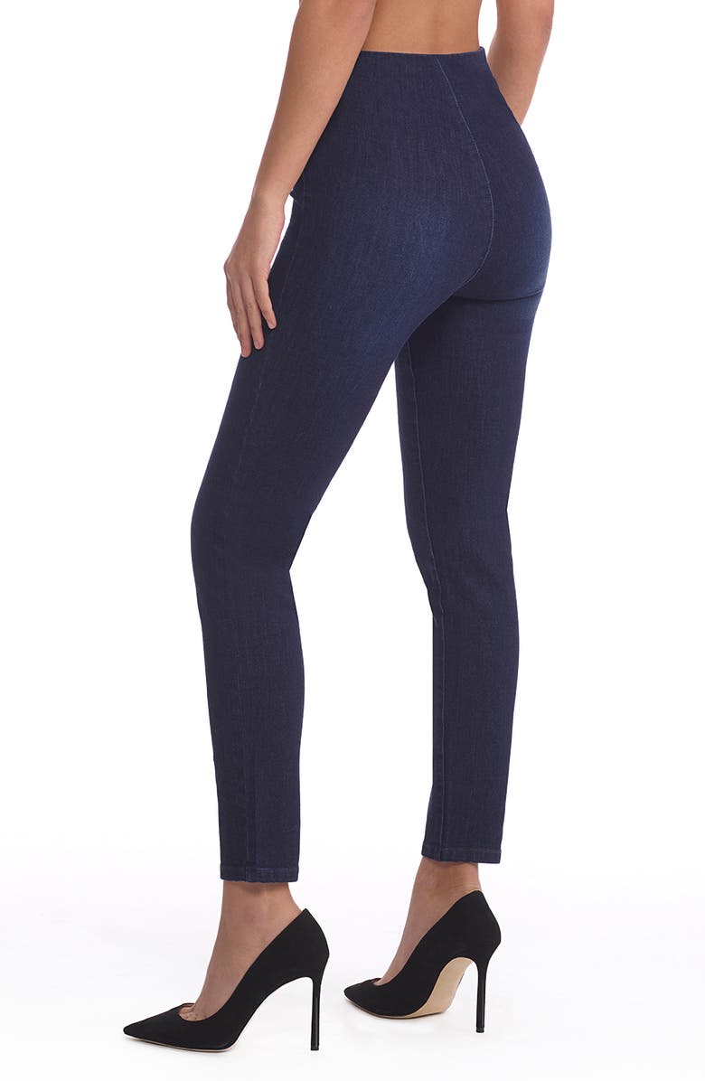 Commando Do It All Stretch Denim Crop Leggings, Alternate, color, Dark Indigo