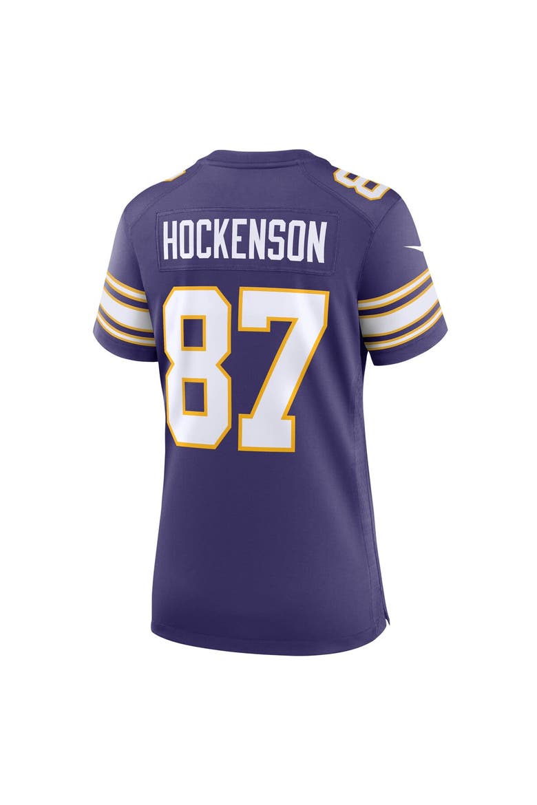 Women's Nike T.J. Hockenson Purple Minnesota Vikings Player Jersey, Alternate, color, Purple