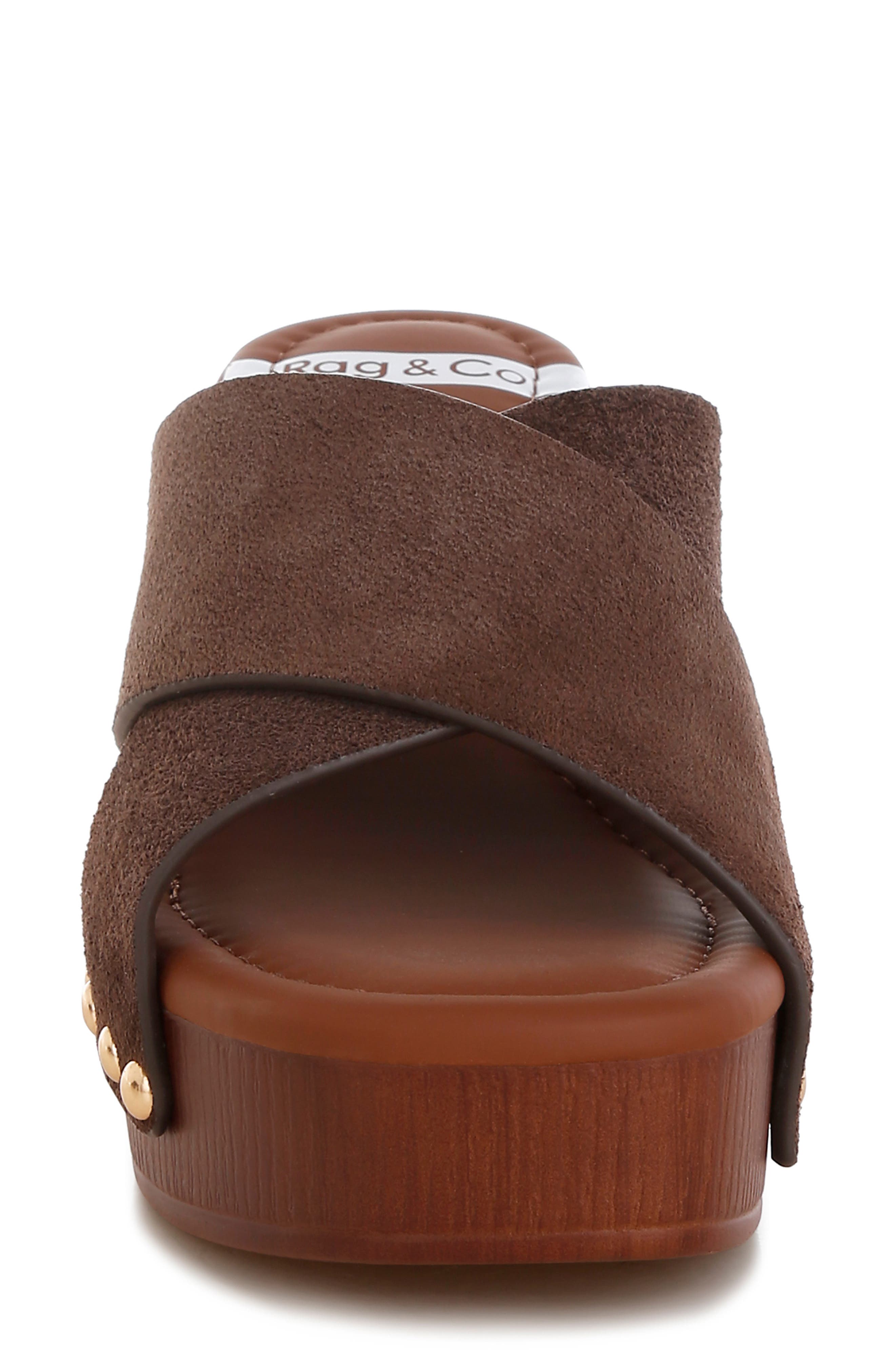 Maersk Platform Sandal, Alternate, color, BROWN