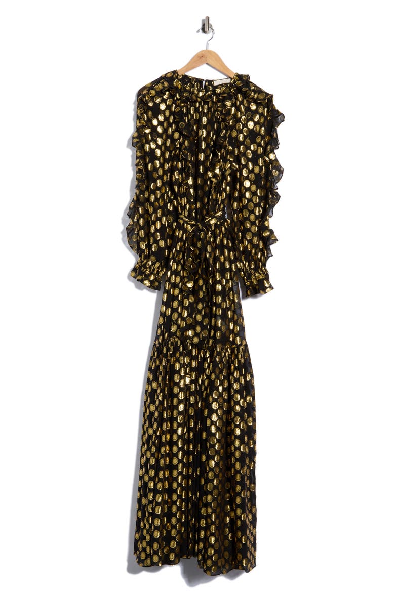 Celestina Silk Gown, Main, color, OBSIDIAN