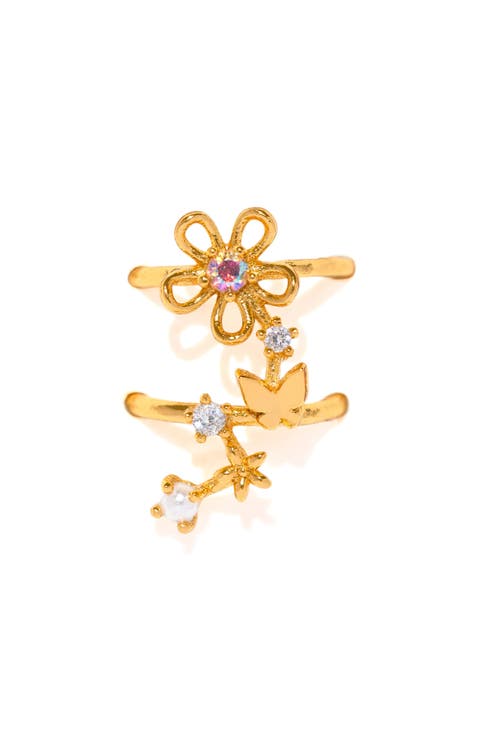 Flower Lane Single Ear Cuff Crawler
