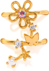 Girls Crew Flower Lane Single Ear Cuff Crawler