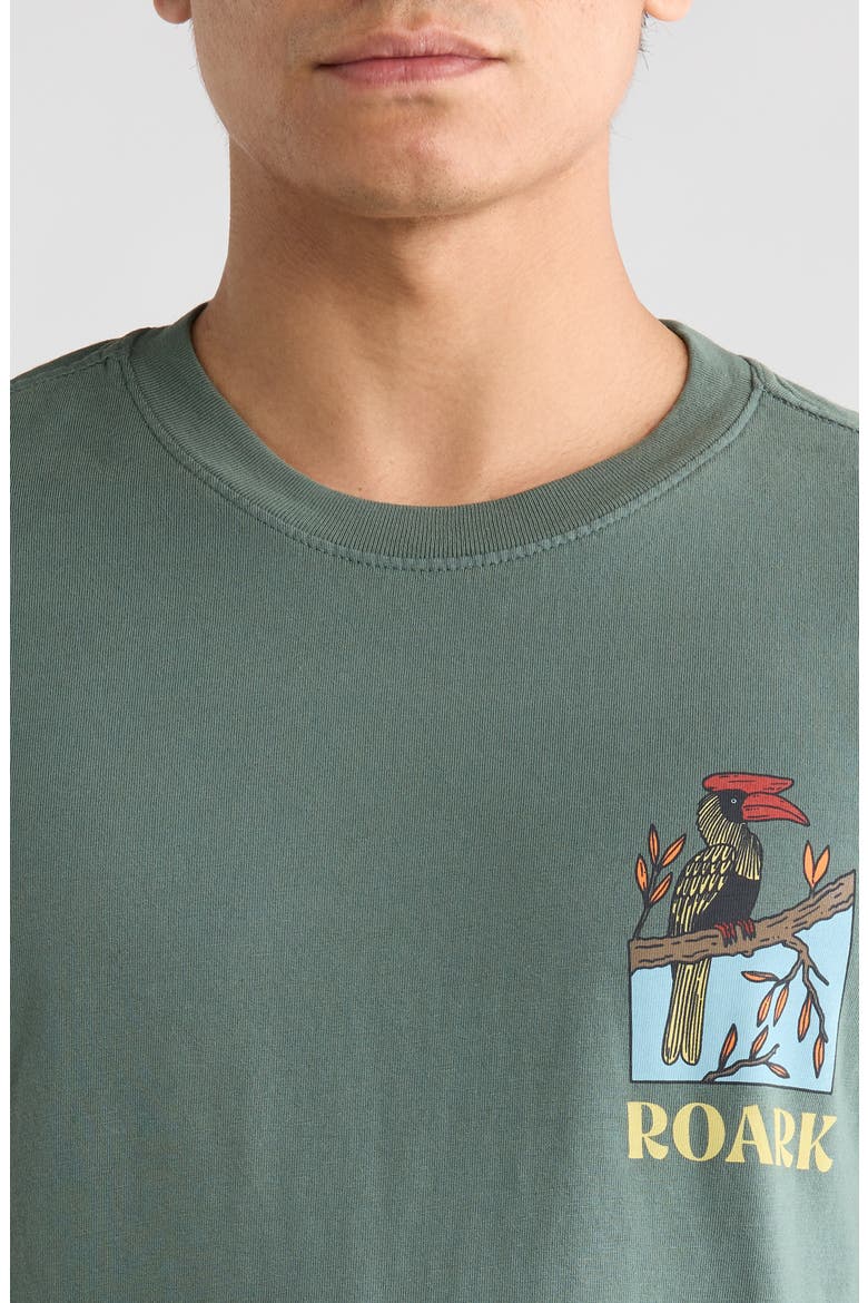 Enjoy Cotton Graphic T-Shirt, Alternate, color, SLATE GREEN