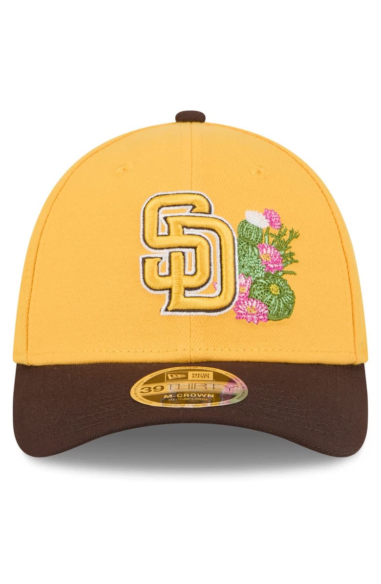 New Era Men's New Era  Gold/Brown San Diego Padres 2026 Spring Training M-Crown 39THIRTY Flex Hat, Alternate, color, Gold