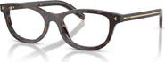 Prada 50mm Oval optical glasses