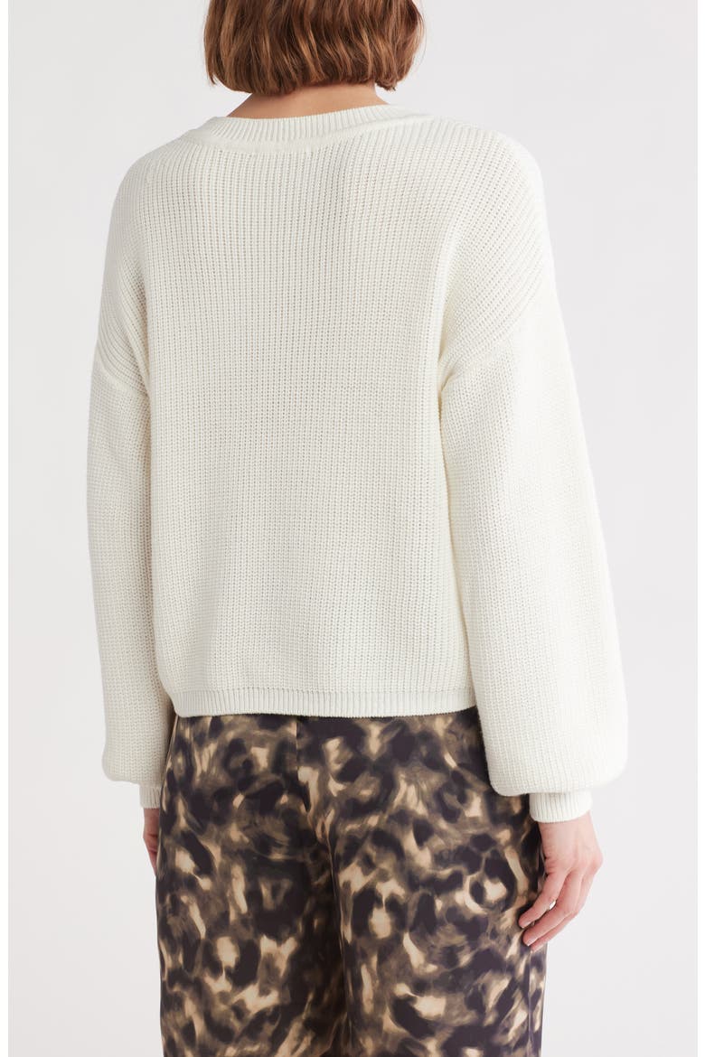 Lesel Stripe Sweater, Alternate, color, WHITE