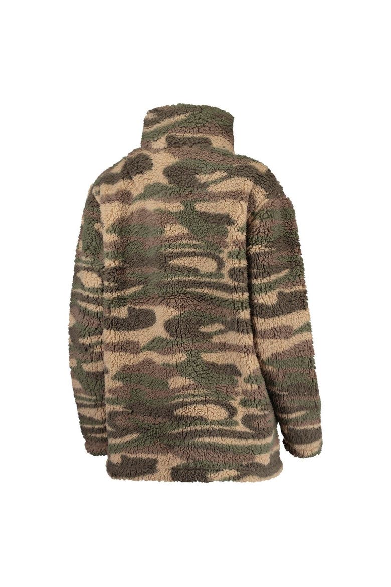 Women's G-III 4Her by Carl Banks Camo Boston Red Sox Sherpa Quarter-Zip Jacket, Alternate, color, Camo
