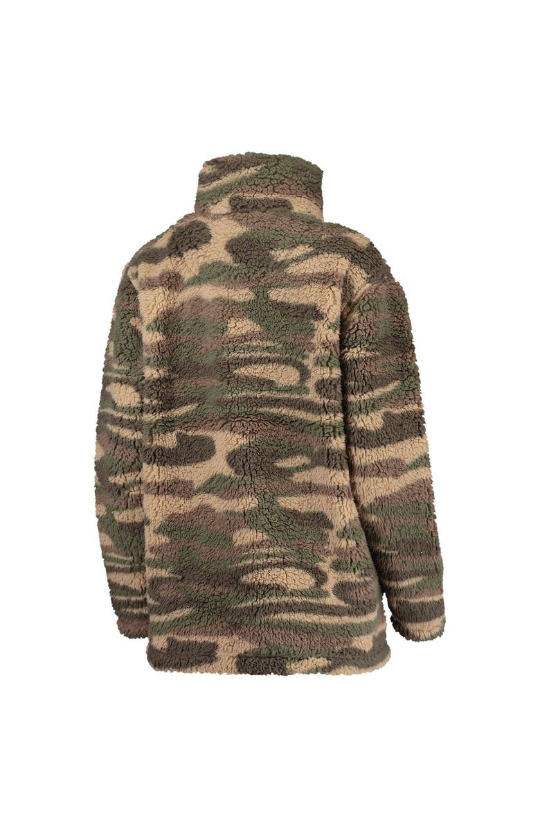 G-III 4HER BY CARL BANKS Women's G-III 4Her by Carl Banks Camo Boston Red Sox Sherpa Quarter-Zip Jacket, Alternate, color, Camo