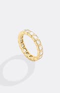 Mint & Lily Emerald Cut Birthstone Eternity Ring