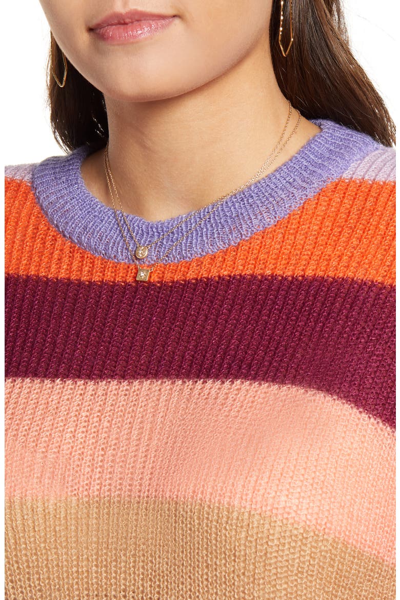 Multicolor Stripe Sweater, Alternate, color, MULTI STRIPE