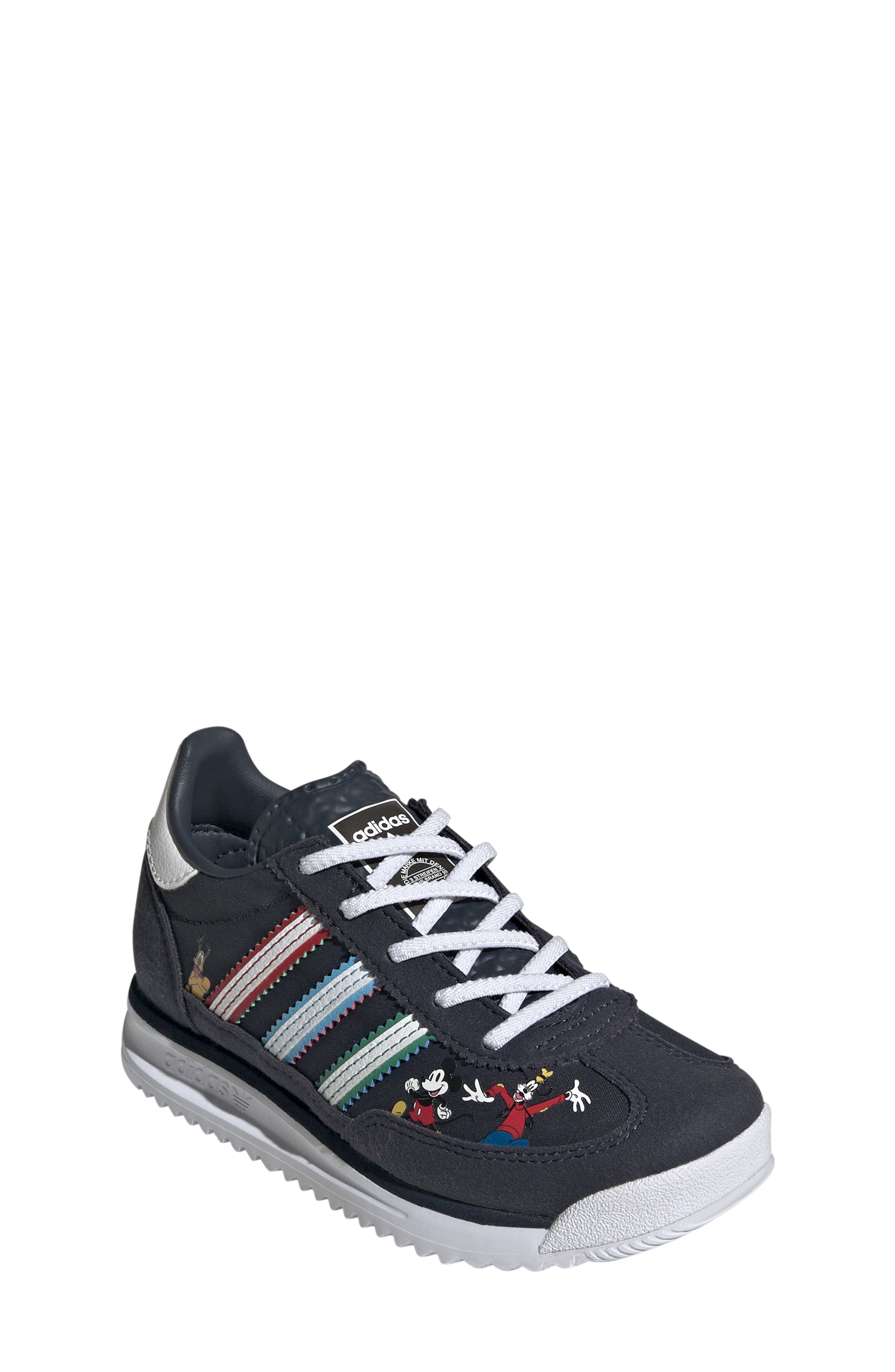 adidas x Disney Mickey & Friends Kids' SL 72 RS Sneaker, Main, color, Aurora Ink/ White/ Court Green