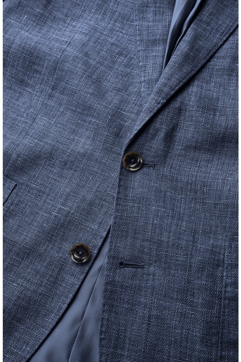 Greerton Linen & Cotton Sport Coat, Alternate, color, INDIGO