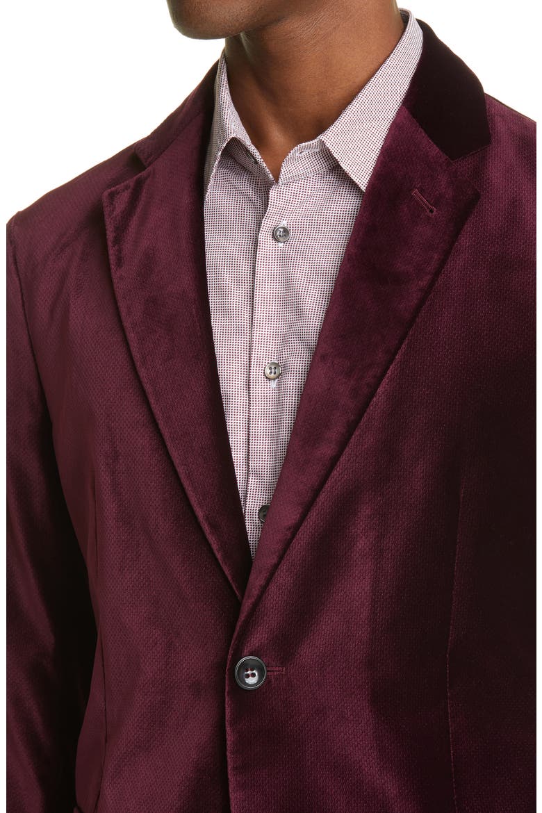 Velvet Blazer, Alternate, color, MAROON