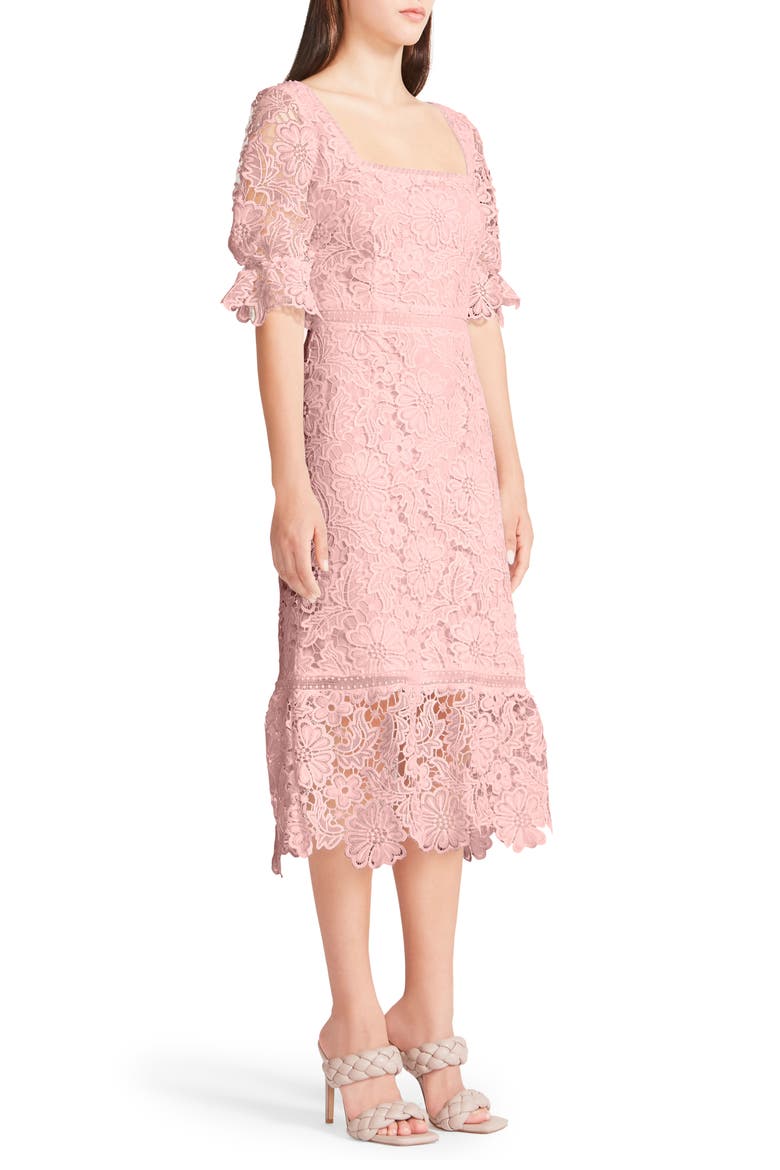 Did It My Way Lace Midi Dress, Alternate, color, ROSE CLAY