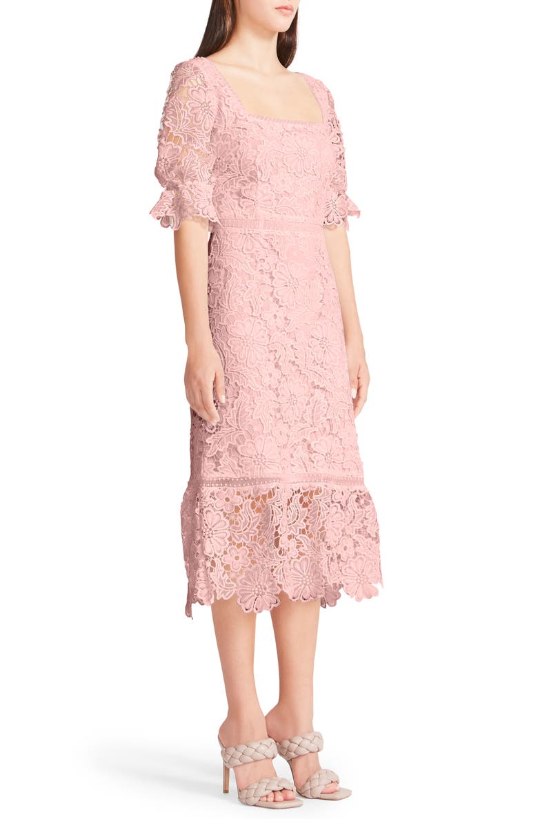 BB Dakota by Steve Madden Did It My Way Lace Midi Dress, Alternate, color, 